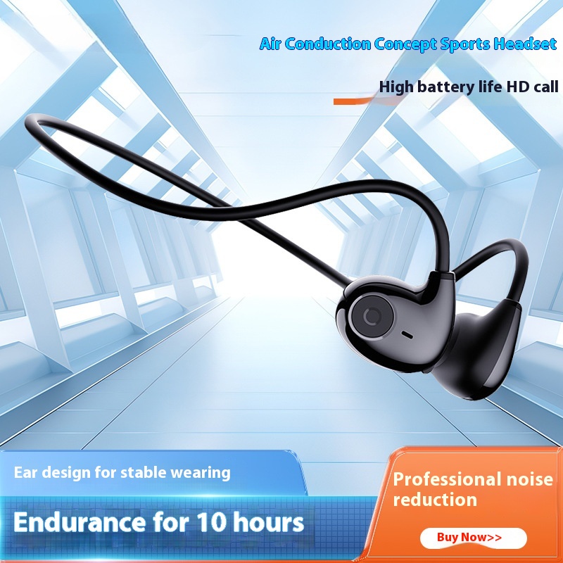 F805 Bone Conduction Sports Headset Running Wireless Bluetooth Earphone