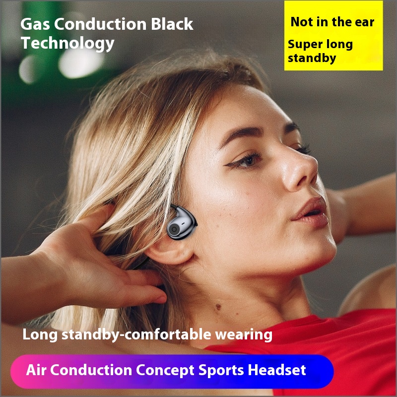 F805 Bone Conduction Sports Headset Running Wireless Bluetooth Earphone
