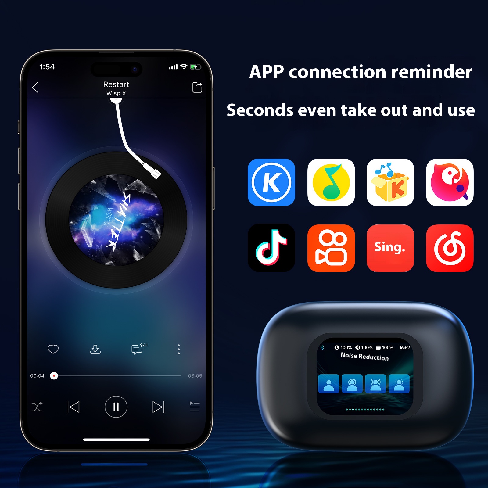 A16 Plus Colorful display AI Translation open ear wireless headset Bluetooth TWS earphones