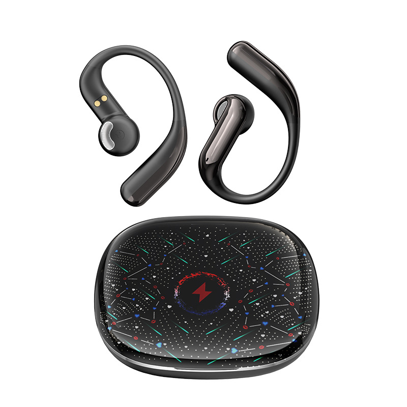H8 Illuminated LED star screen display open ear wireless headset Bluetooth TWS earphones