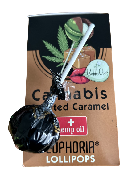 Cannabis Salted Caramel Lollipops x2