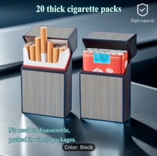 Stylish 2-in-1 Cigarette Case and Lighter