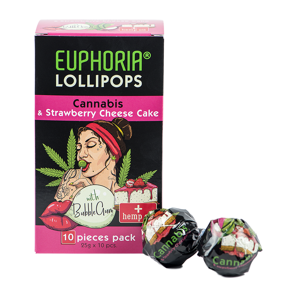Cannabis & Strawberry Cheesecake Lollipops x 2