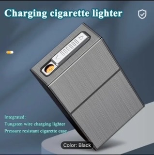 Stylish 2-in-1 Cigarette Case and Lighter