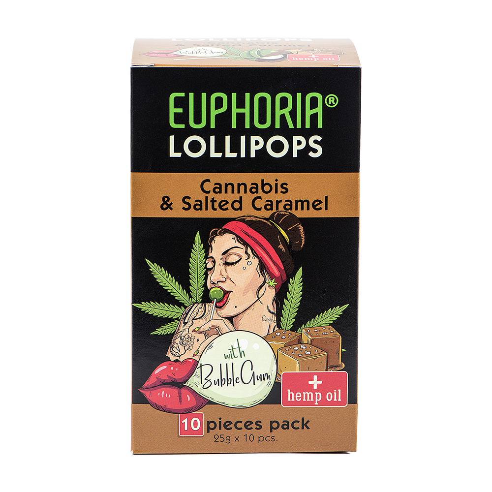 Cannabis Salted Caramel Lollipops x2