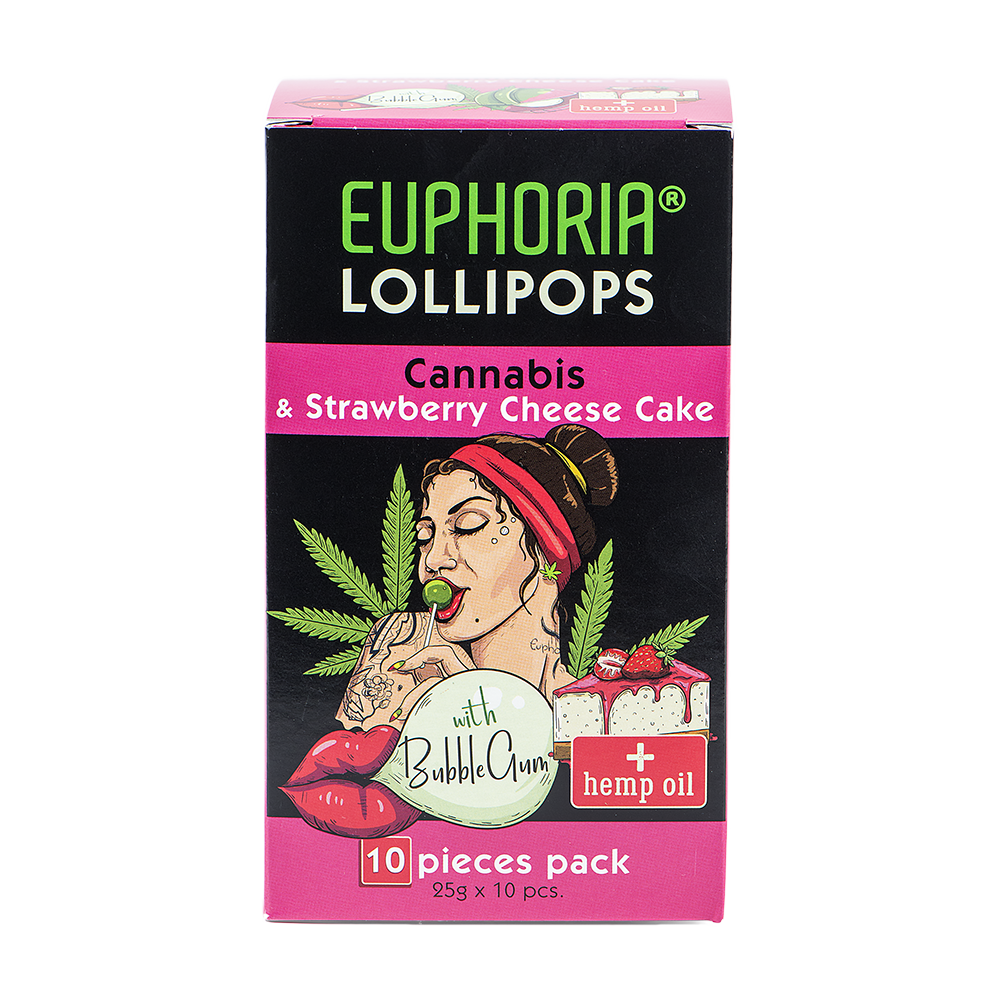 Cannabis & Strawberry Cheesecake Lollipops x 2