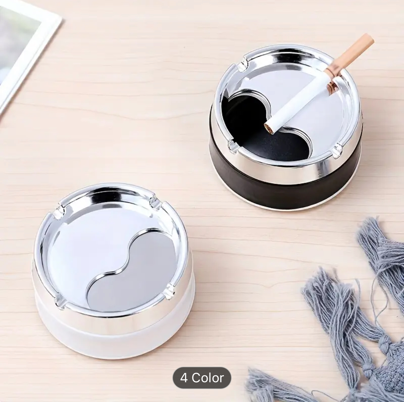 Stainless Steel Ashtray (Assorted)