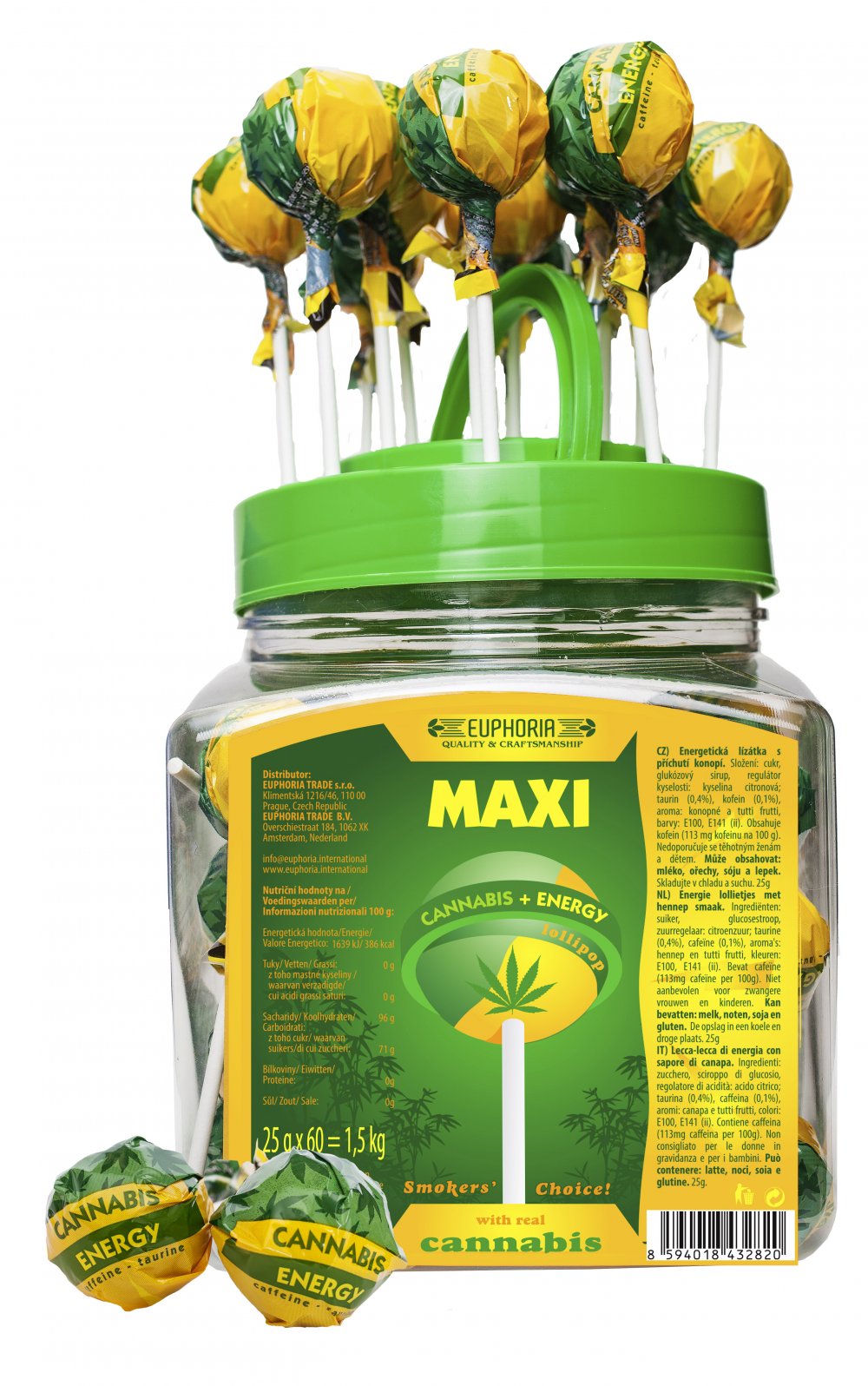 Maxi Cannabis Energy Lollipops x2