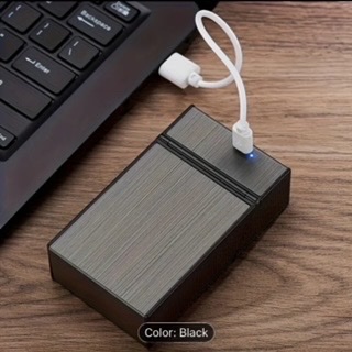 Stylish 2-in-1 Cigarette Case and Lighter