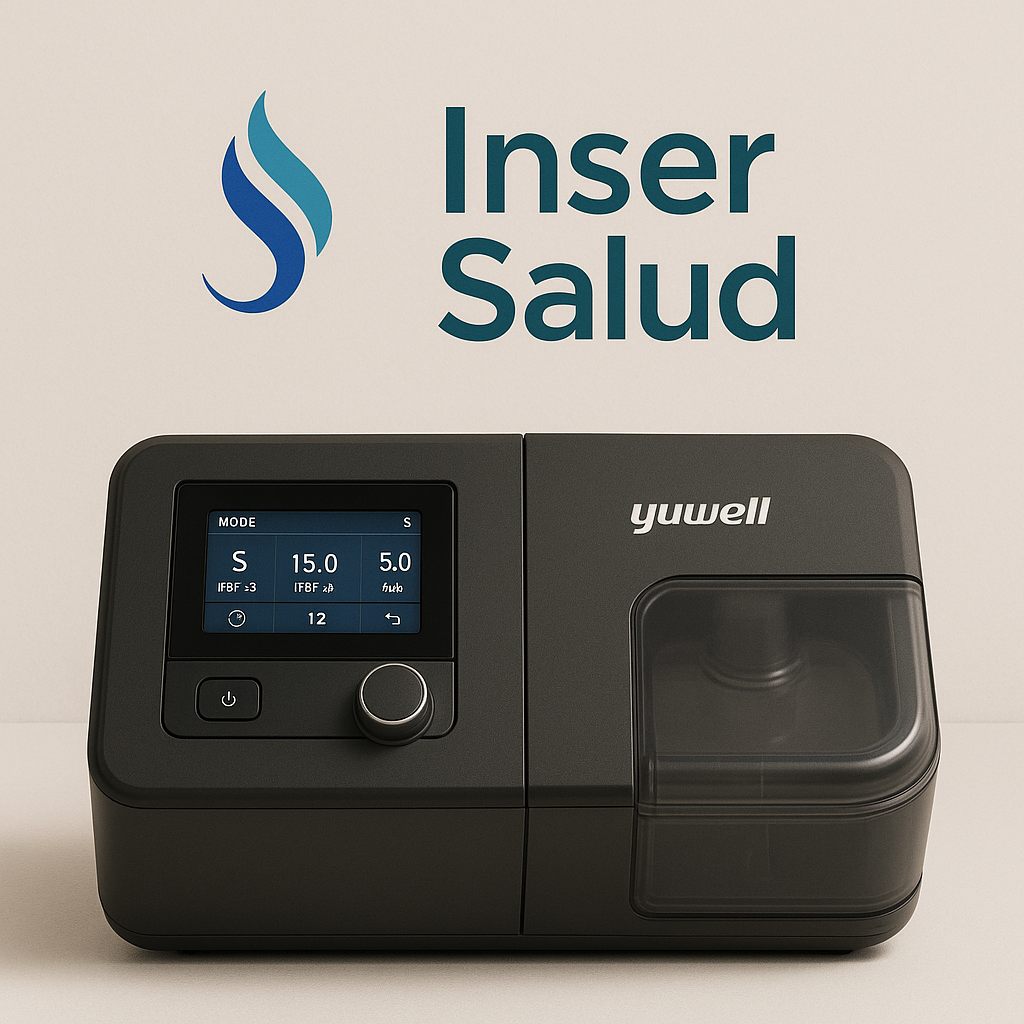 BIPAP YUWELL CON FRECUENCIA RESPIRATORIA Y HUMIDIFICADOR