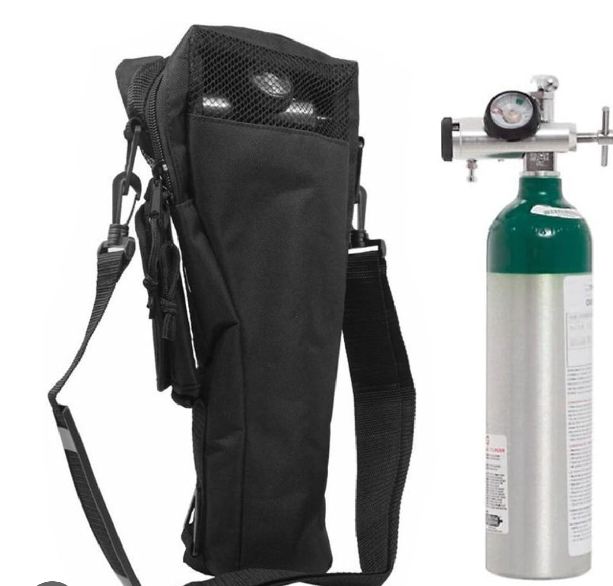 mochila de oxigeno, tubo de 0,415+ regulador+ bolso+ carga