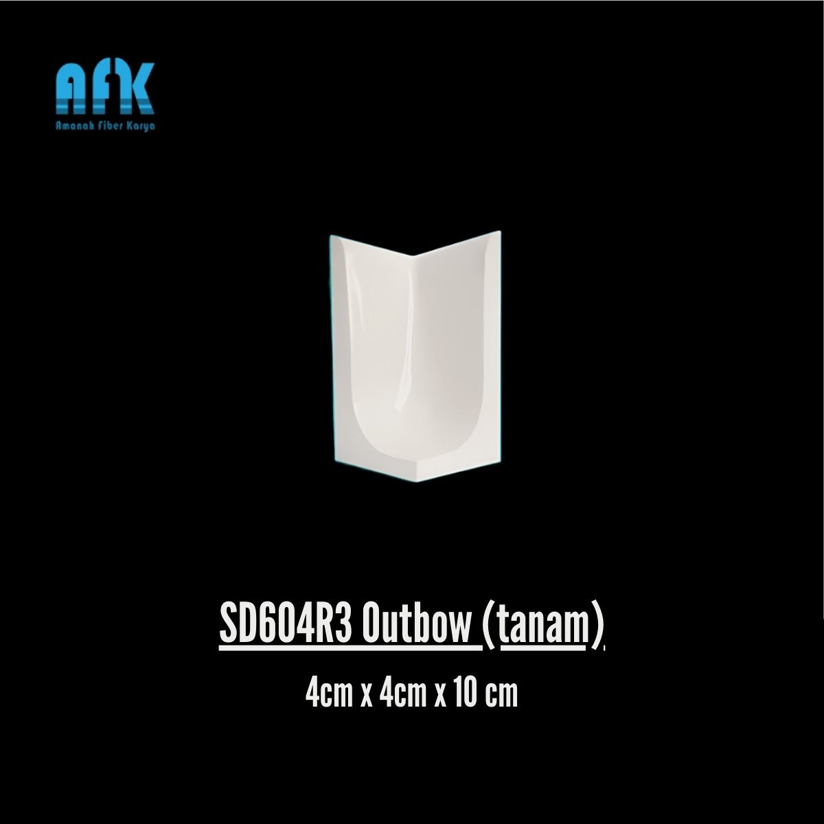 Sudut Dalam 4x4x10 cm