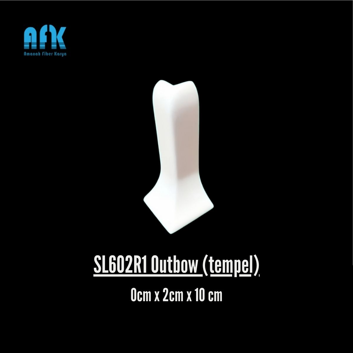 Sudut luar 0x2x10 cm