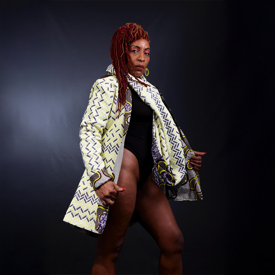 Ensemble Wax manteau Kimono réversible et snood