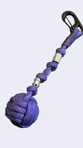 Reflective Acid Purple with Black Clip