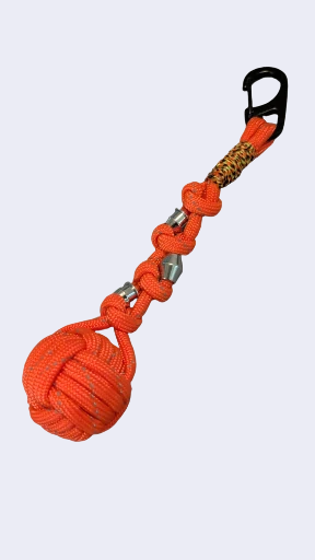 Reflective Neon Orange with Black Clip