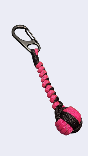 Reflective Neon Pink Black Black Clip