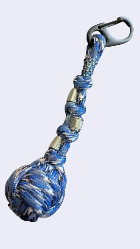 Reflective Bucky Blue with Black Clip