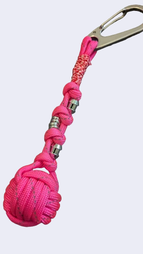 Reflective Neon Pink with Chrome Clip