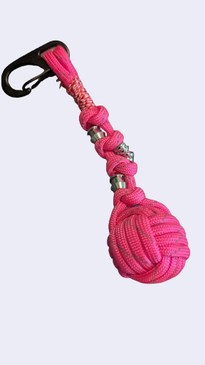 Reflective Neon Pink with Black Clip