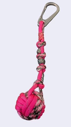 Reflective Pretty in Pink Camo Neon Pink Chrome Clip