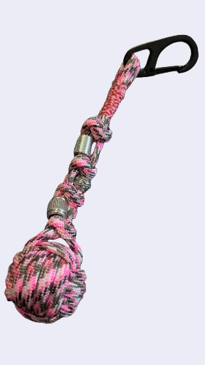 Reflective Pretty in Pink Camo with Black Clip