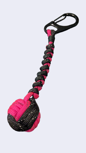 Reflective Neon Pink Black Black Clip