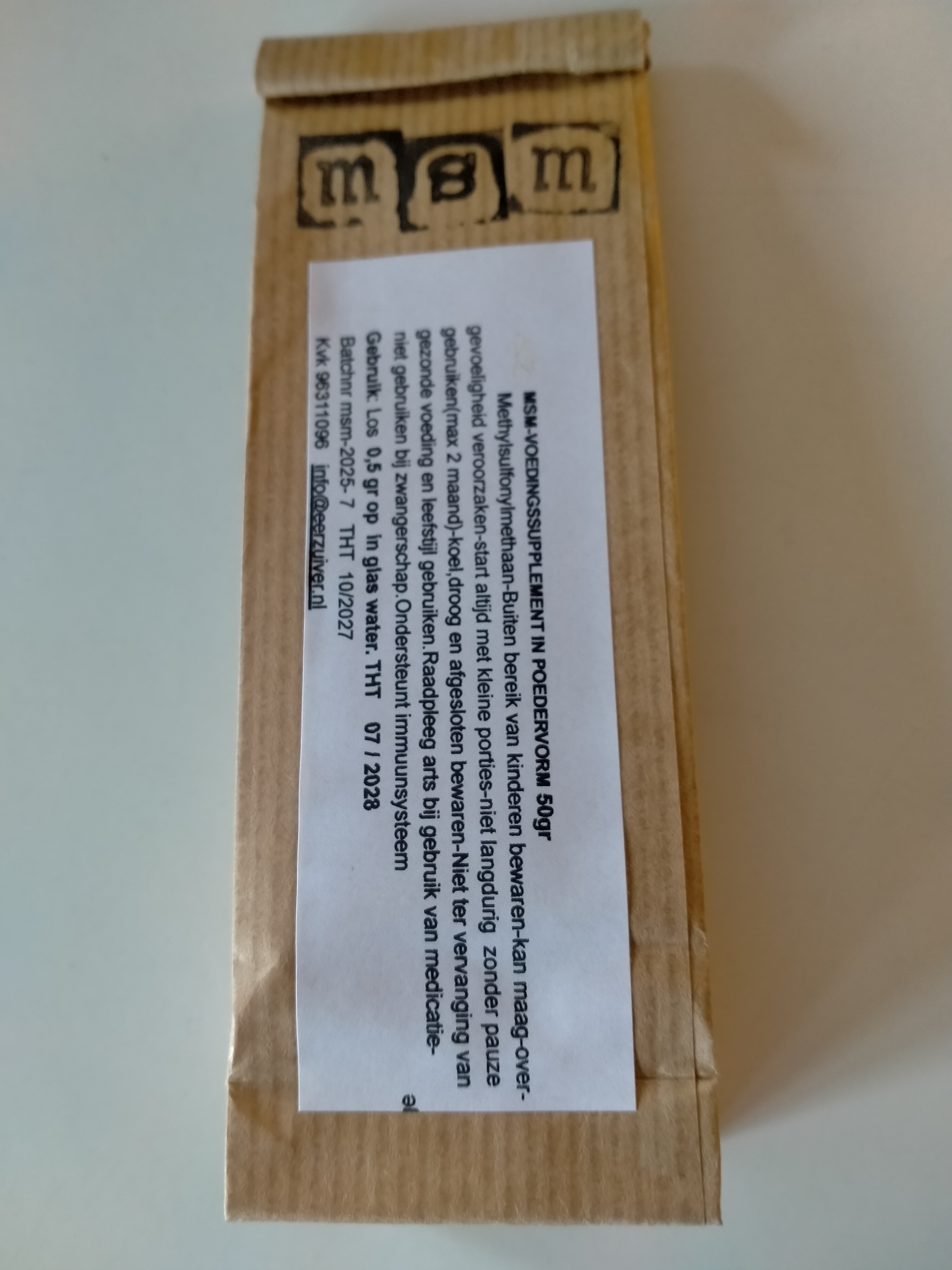 MSM supplement 50 gr