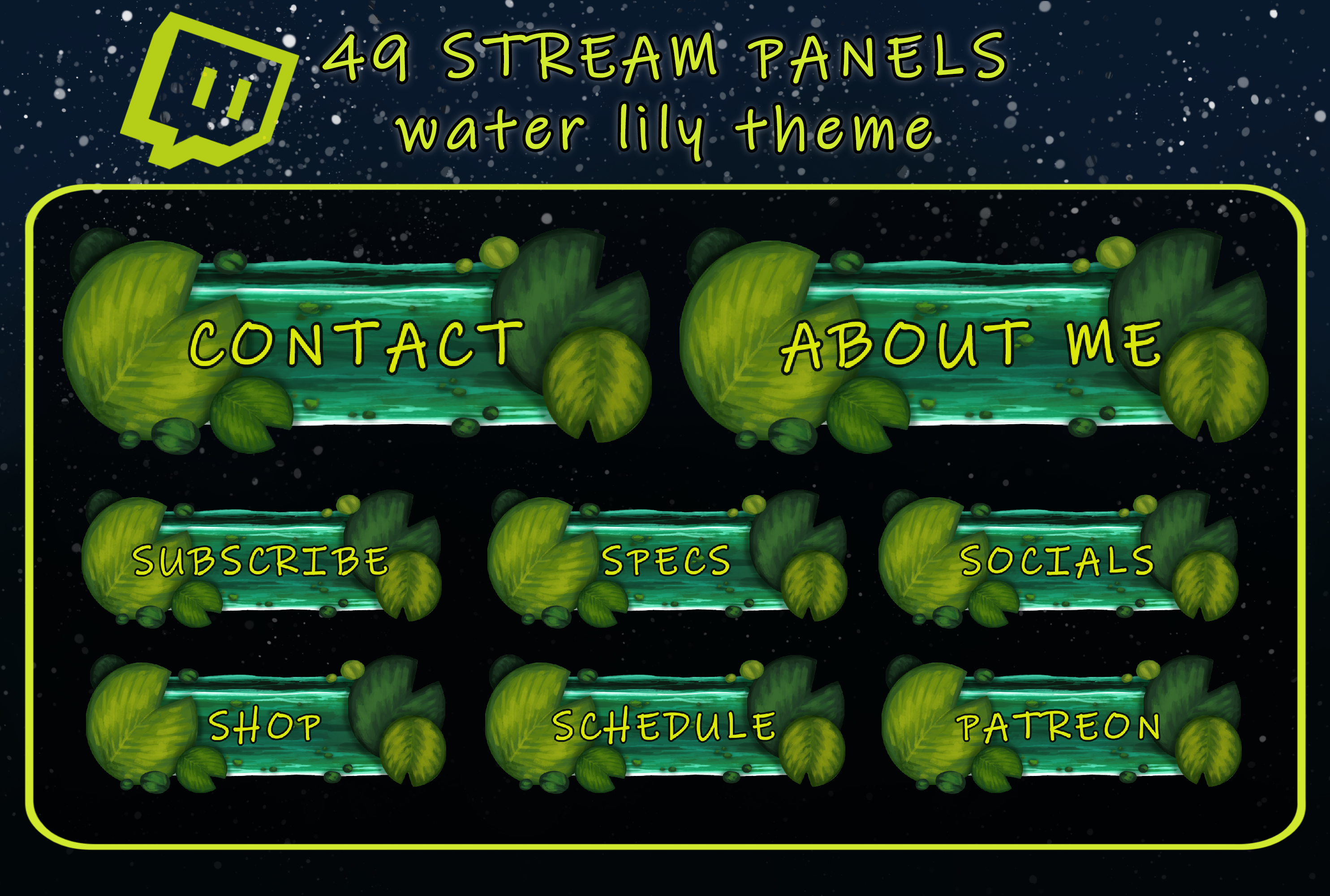 Cute Twitch Swamp Panels