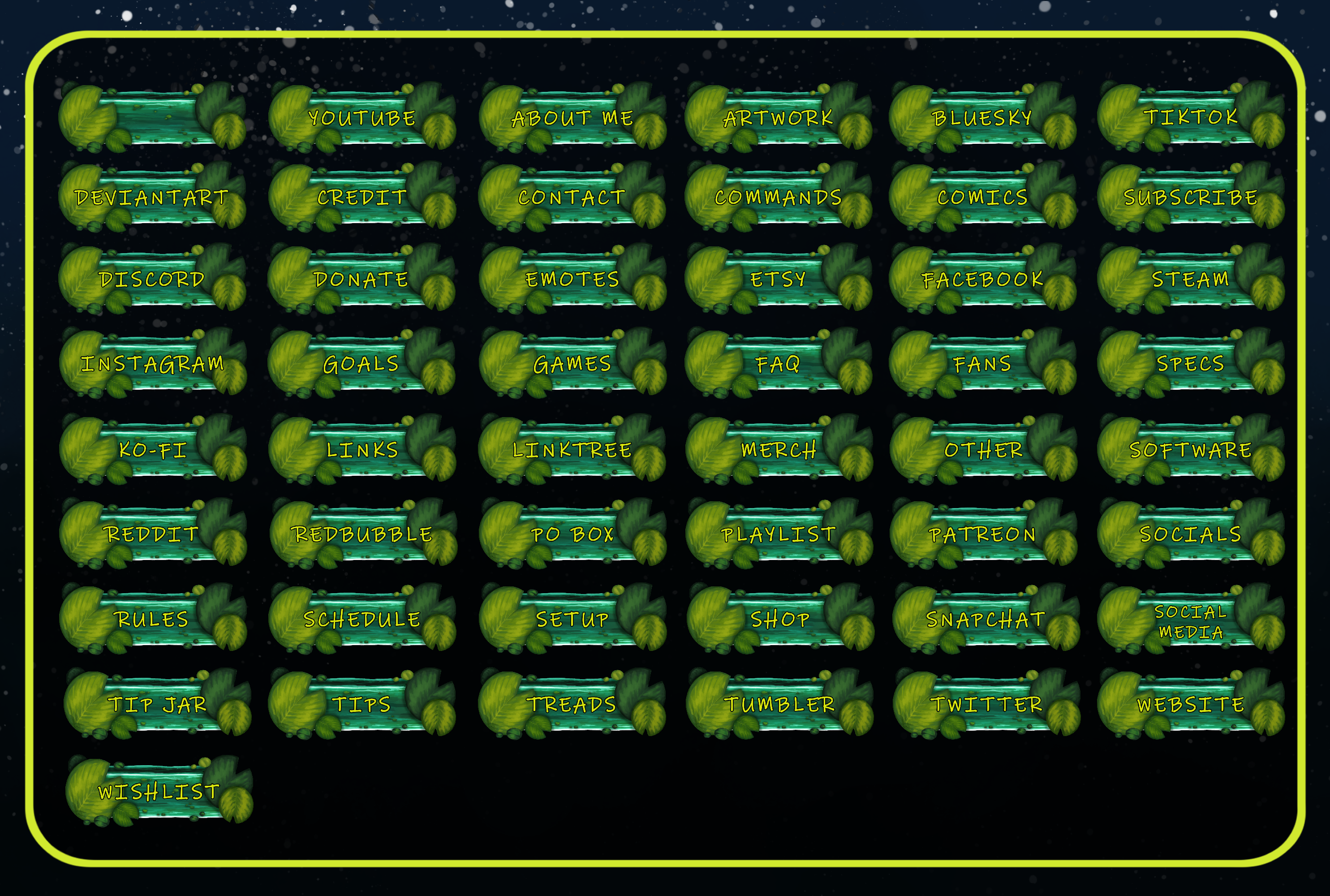 Cute Twitch Swamp Panels