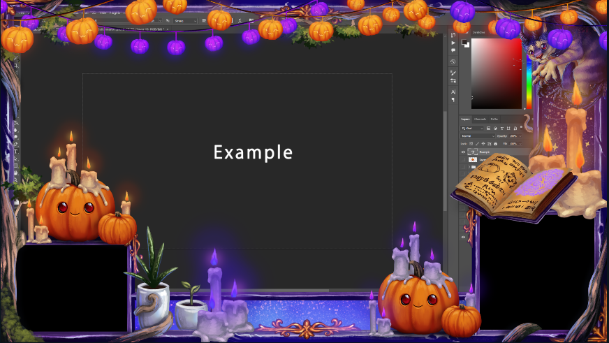 Animated Cute Pumpkin Decorations Pack