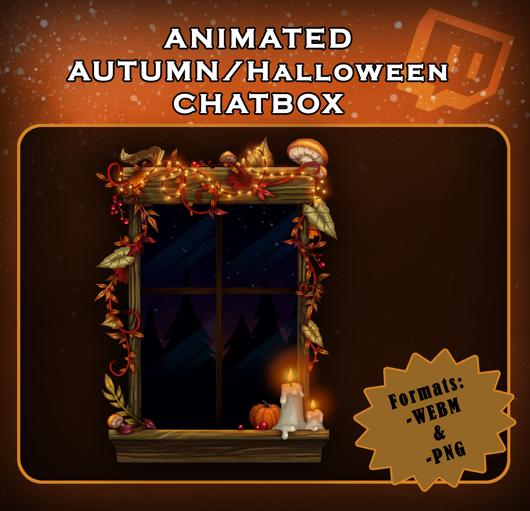 Animated Autumn/Halloween Chatbox