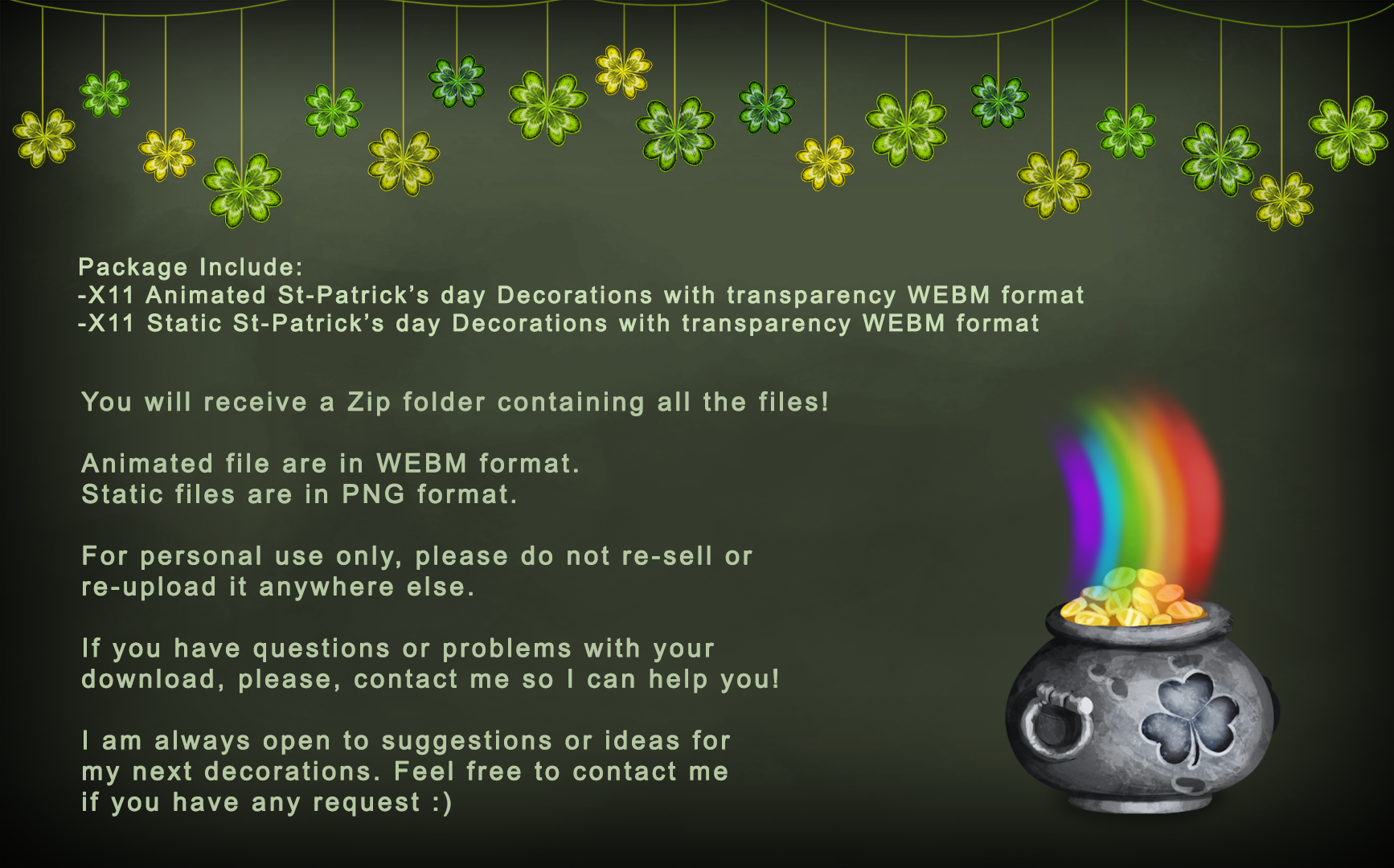 Animated St. Patrick's Day Decorations