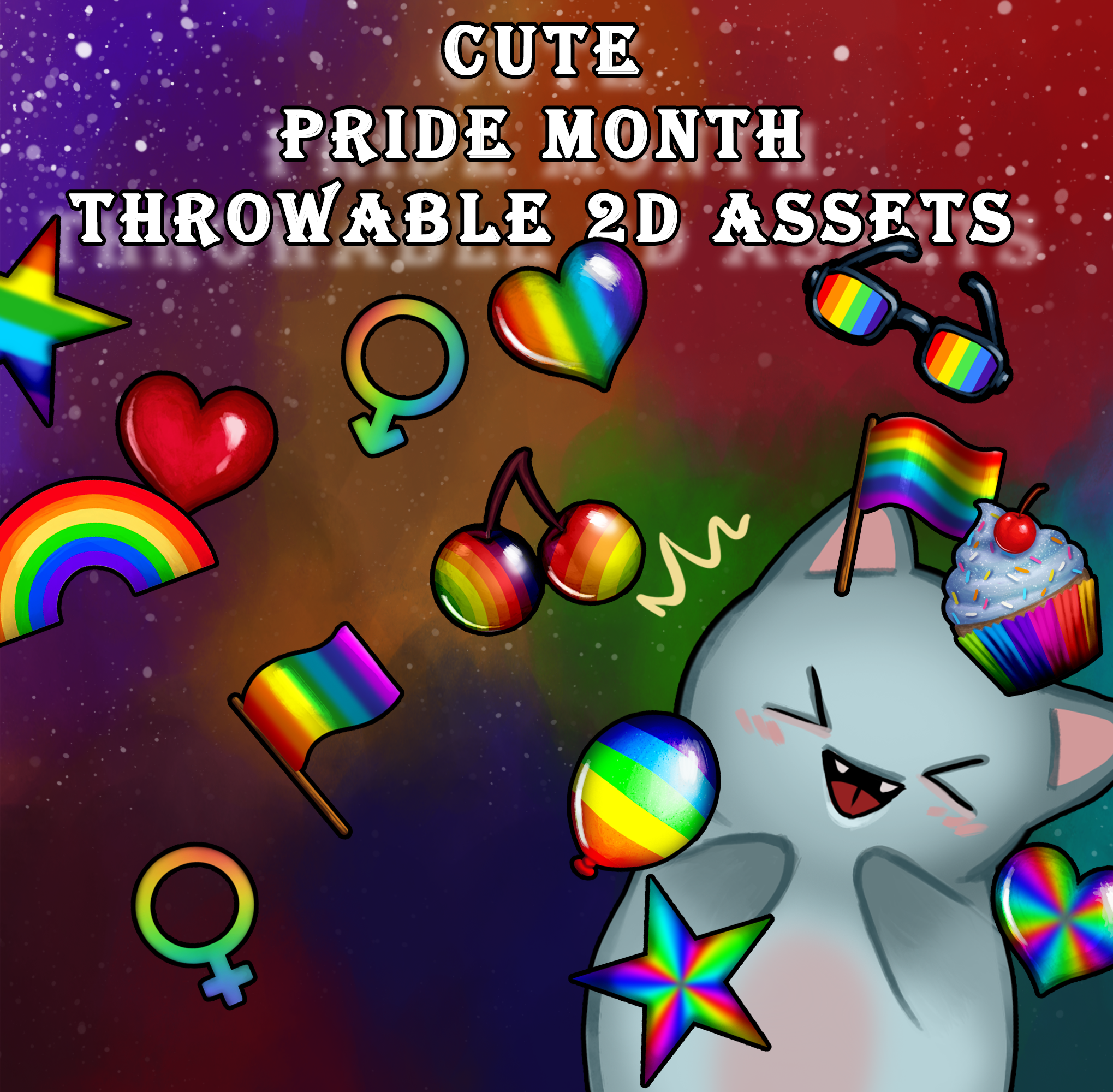 Pride Month Throwable 2D Assets