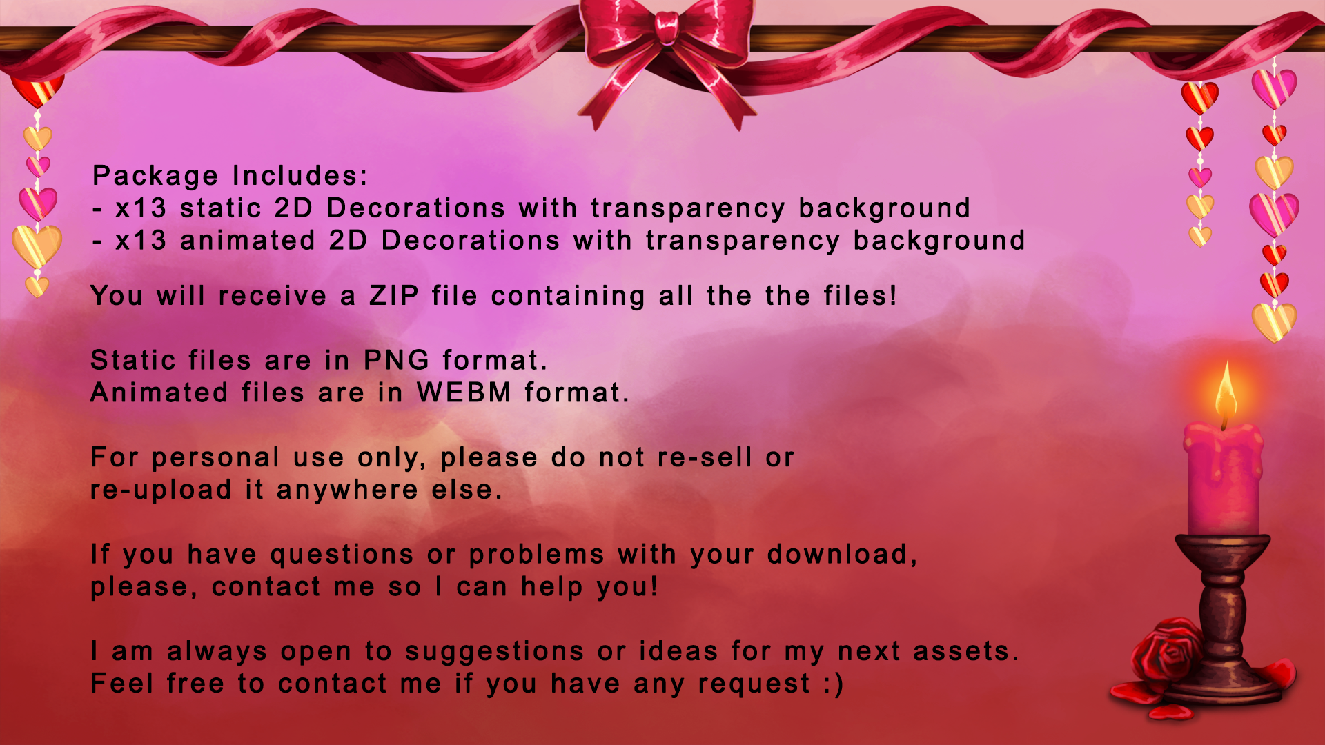 Valentine's Day Animated Decorations