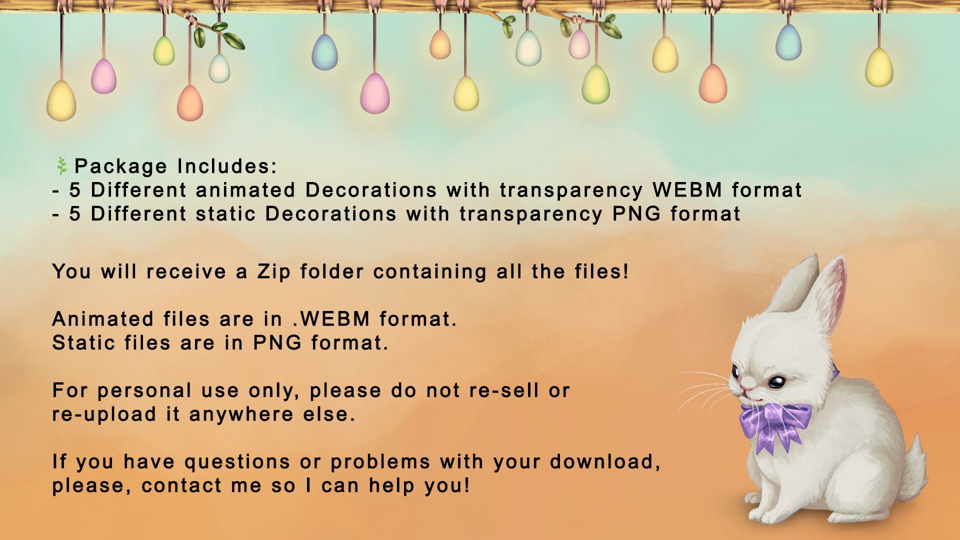 Animated Easter Decoration Pack