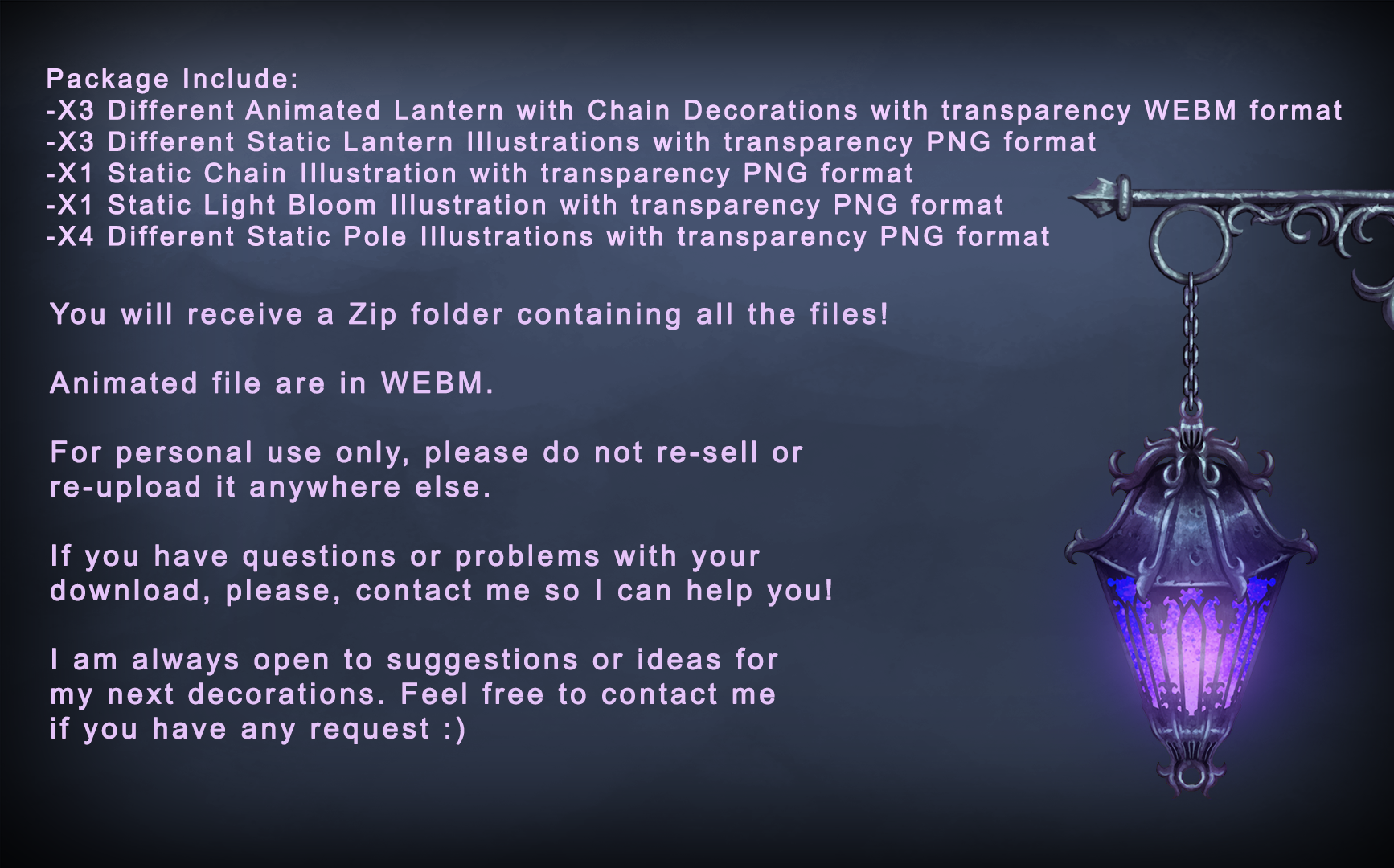 Animated Lanterns Decoration