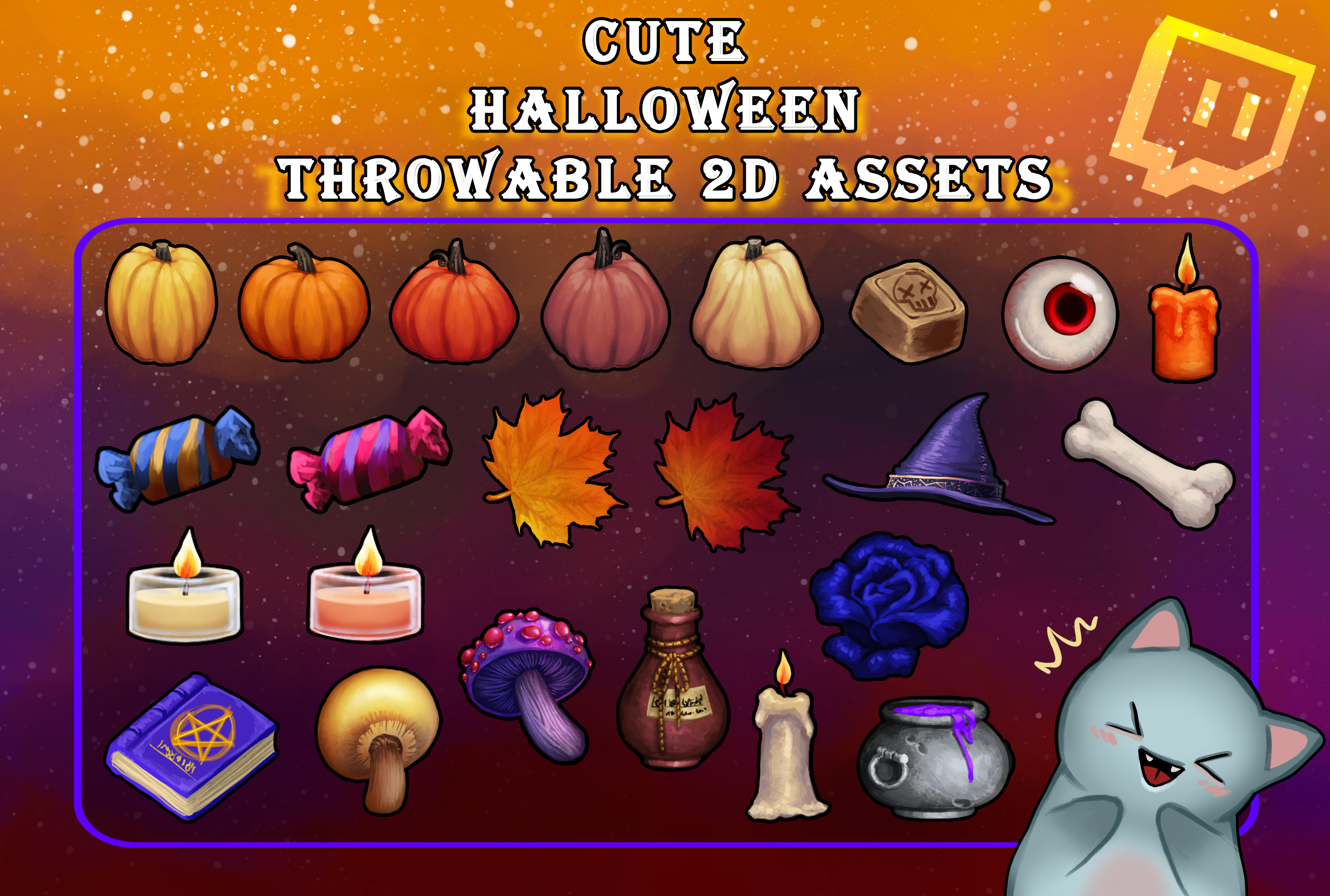 Halloween Throwable 2D Assets