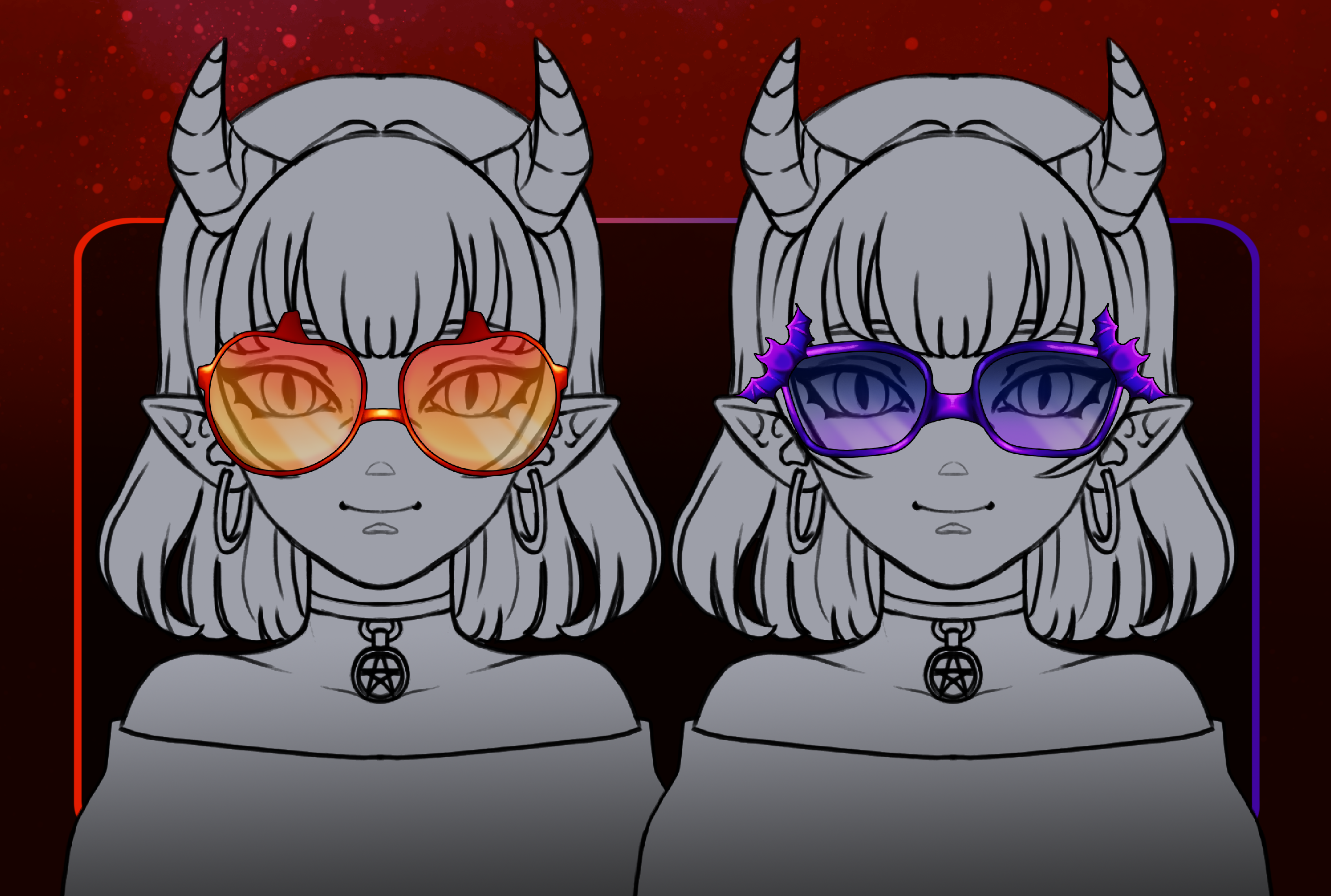 VTuber Halloween Glasses