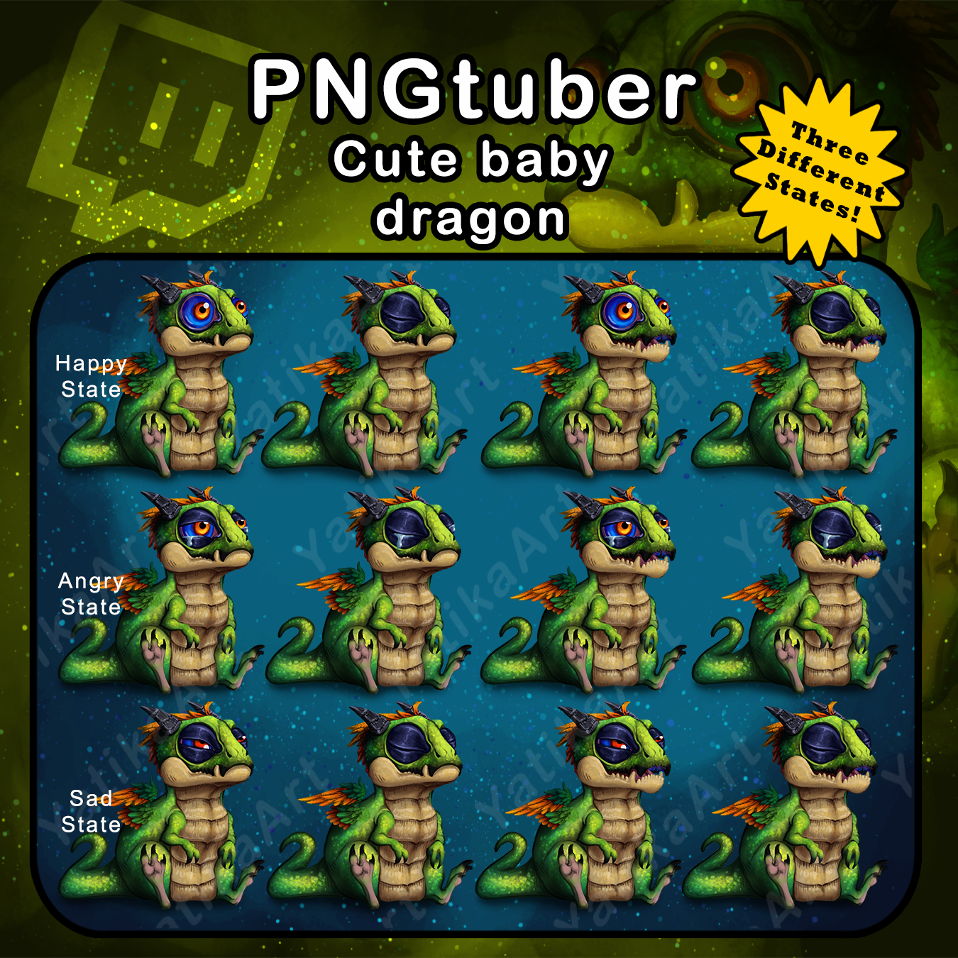 PNGtuber Baby Dragon