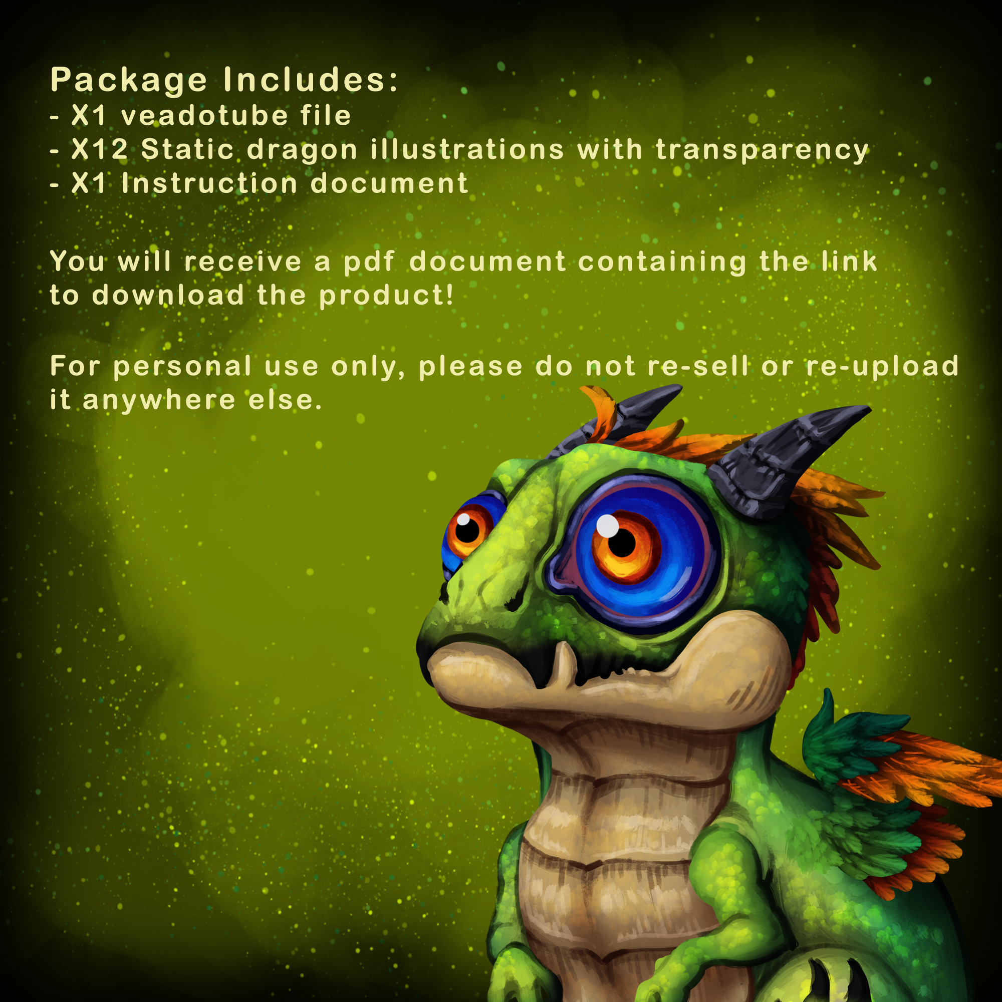 PNGtuber Baby Dragon