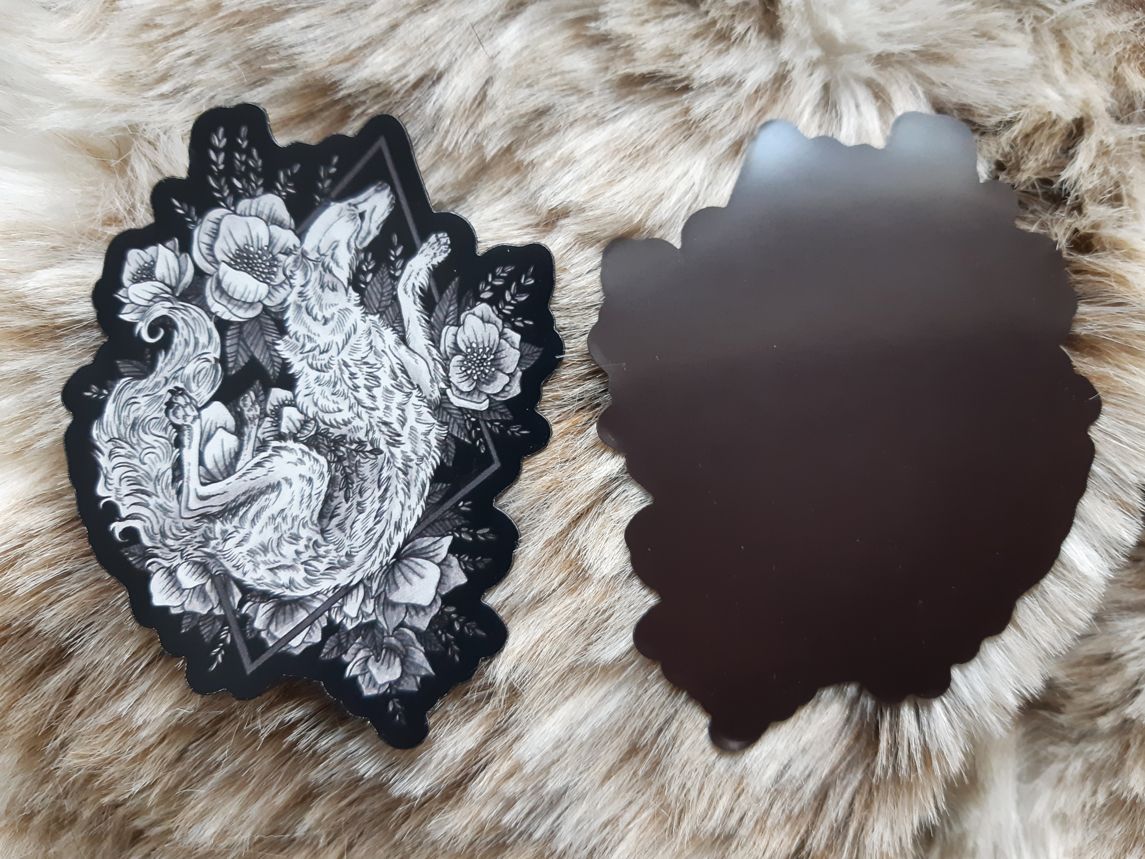 Magnet Borzoi & Flowers Magnet