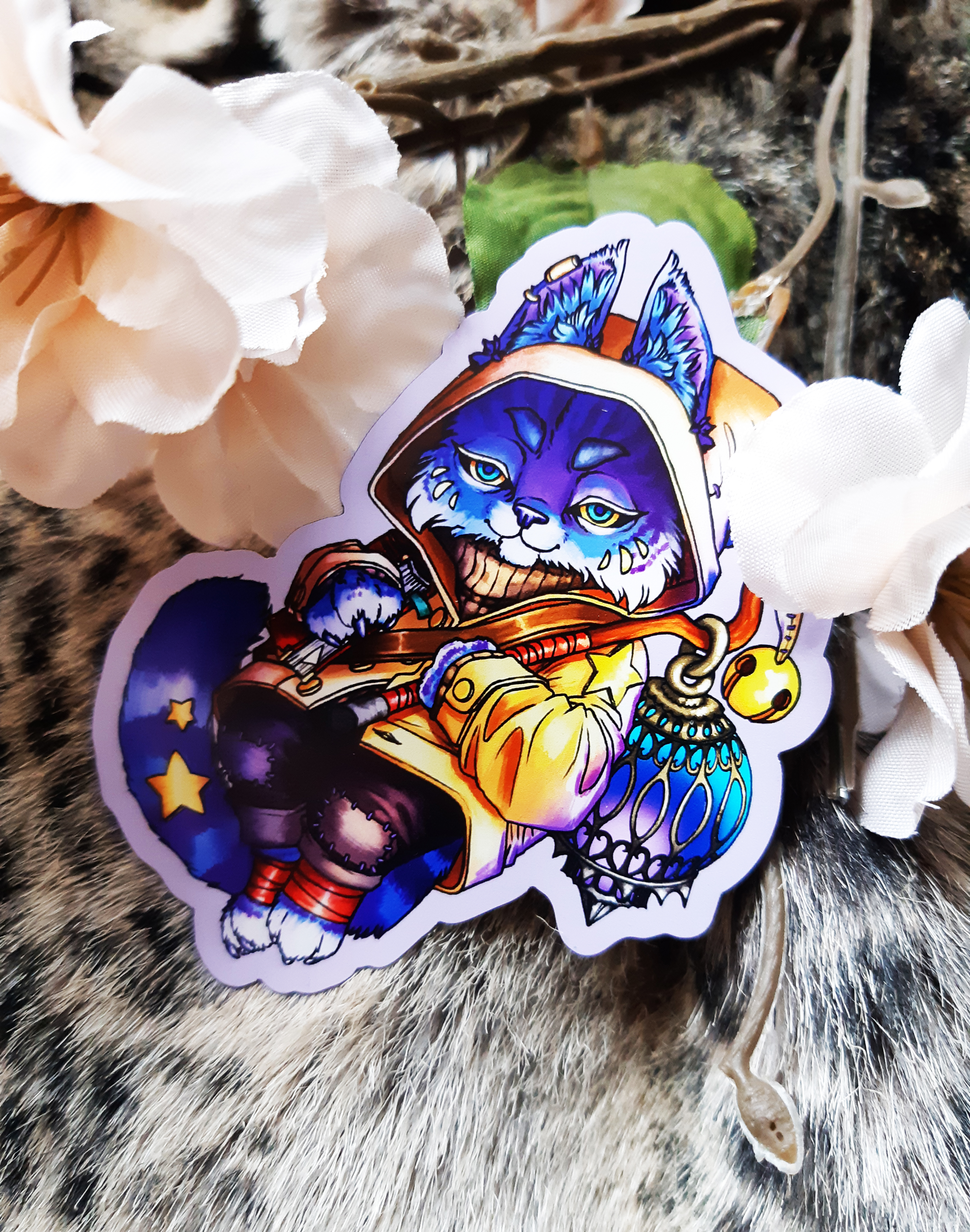 Fantasy Cat Creature Magnet