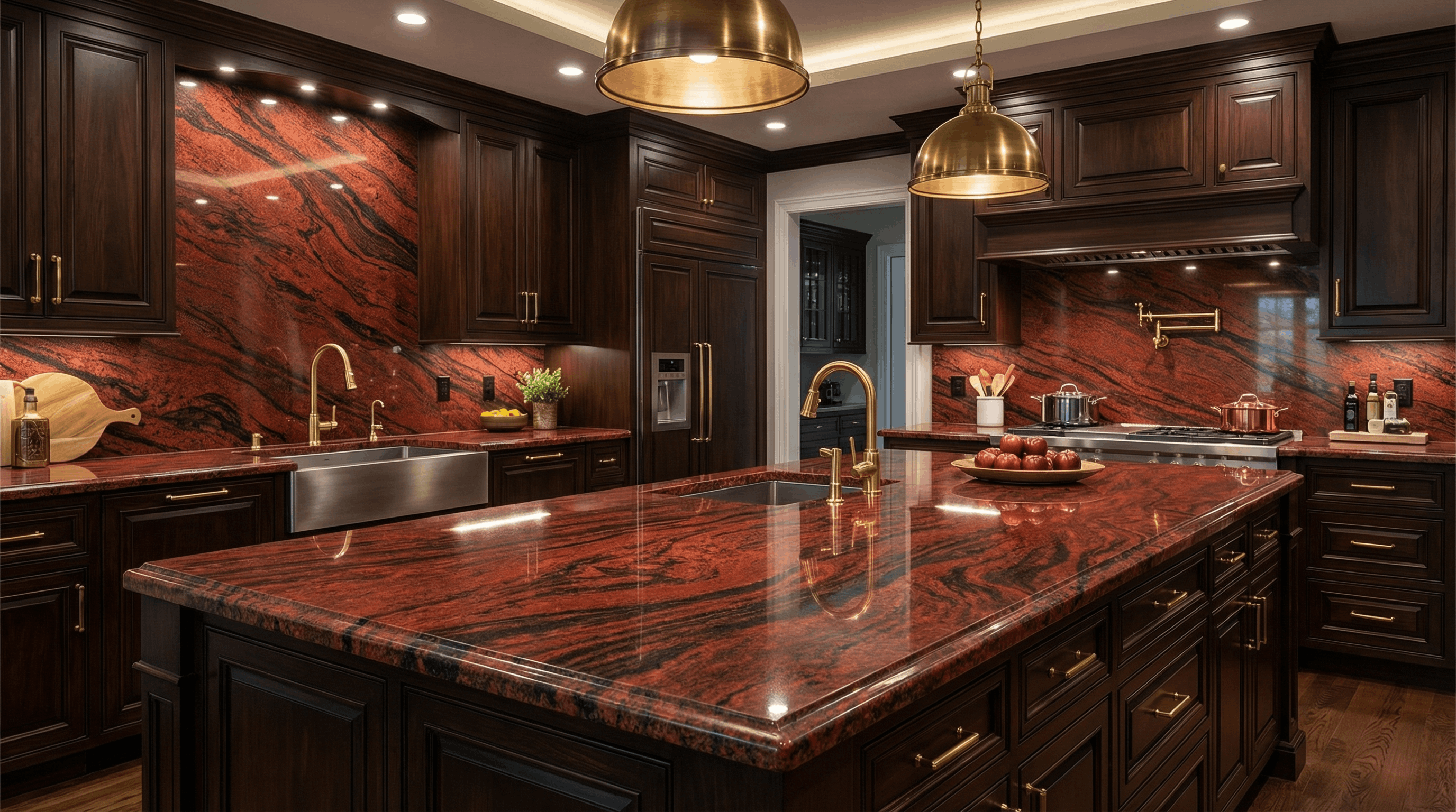 Red Multi Colour Granite