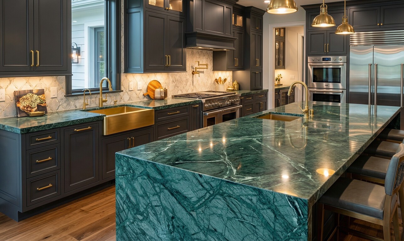 Forest Green Marble