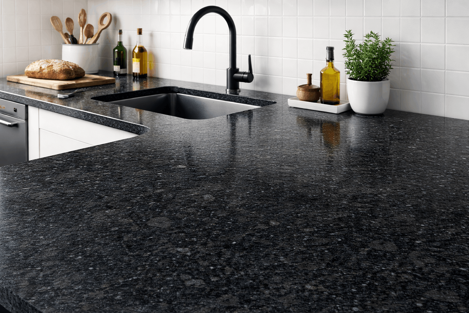 Ash Black Granite