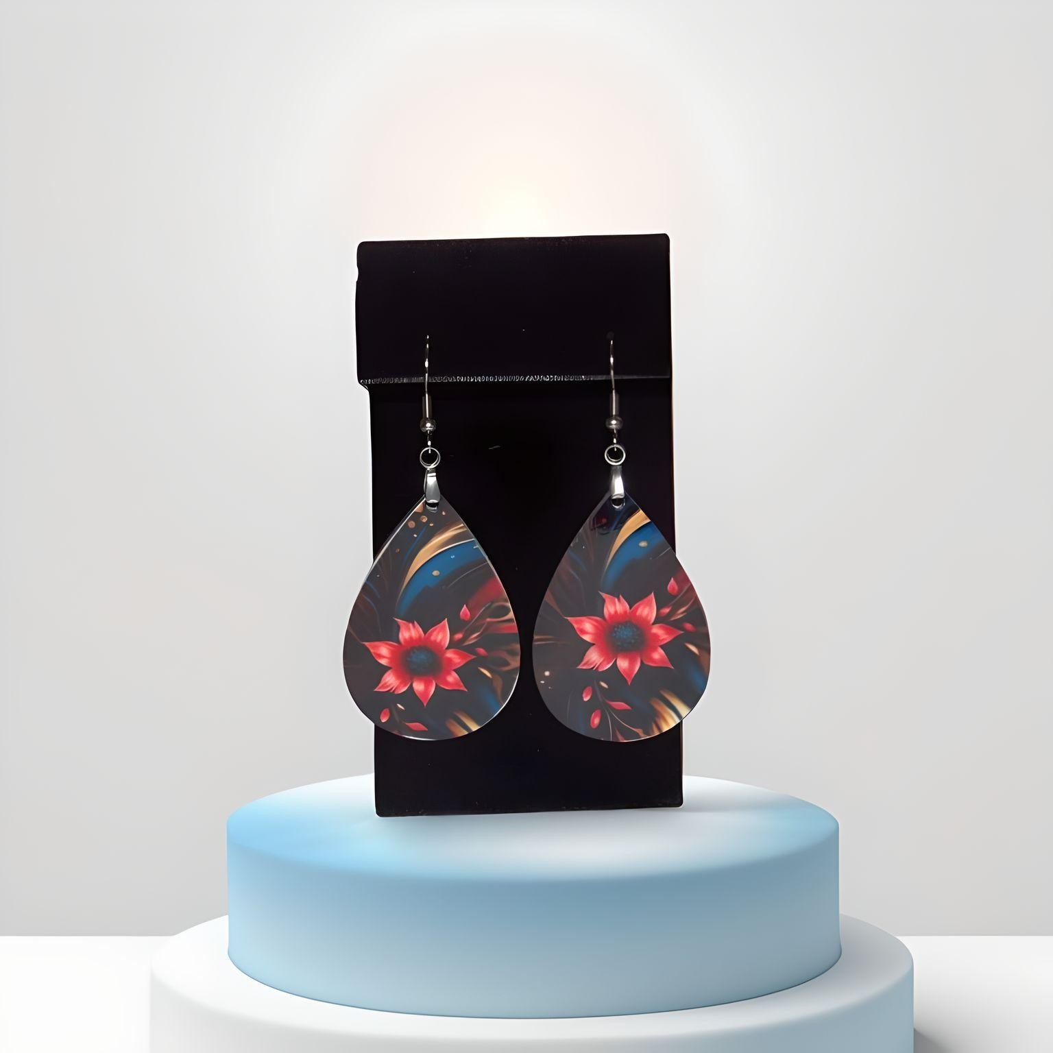 Floral Teardrop Earrings
