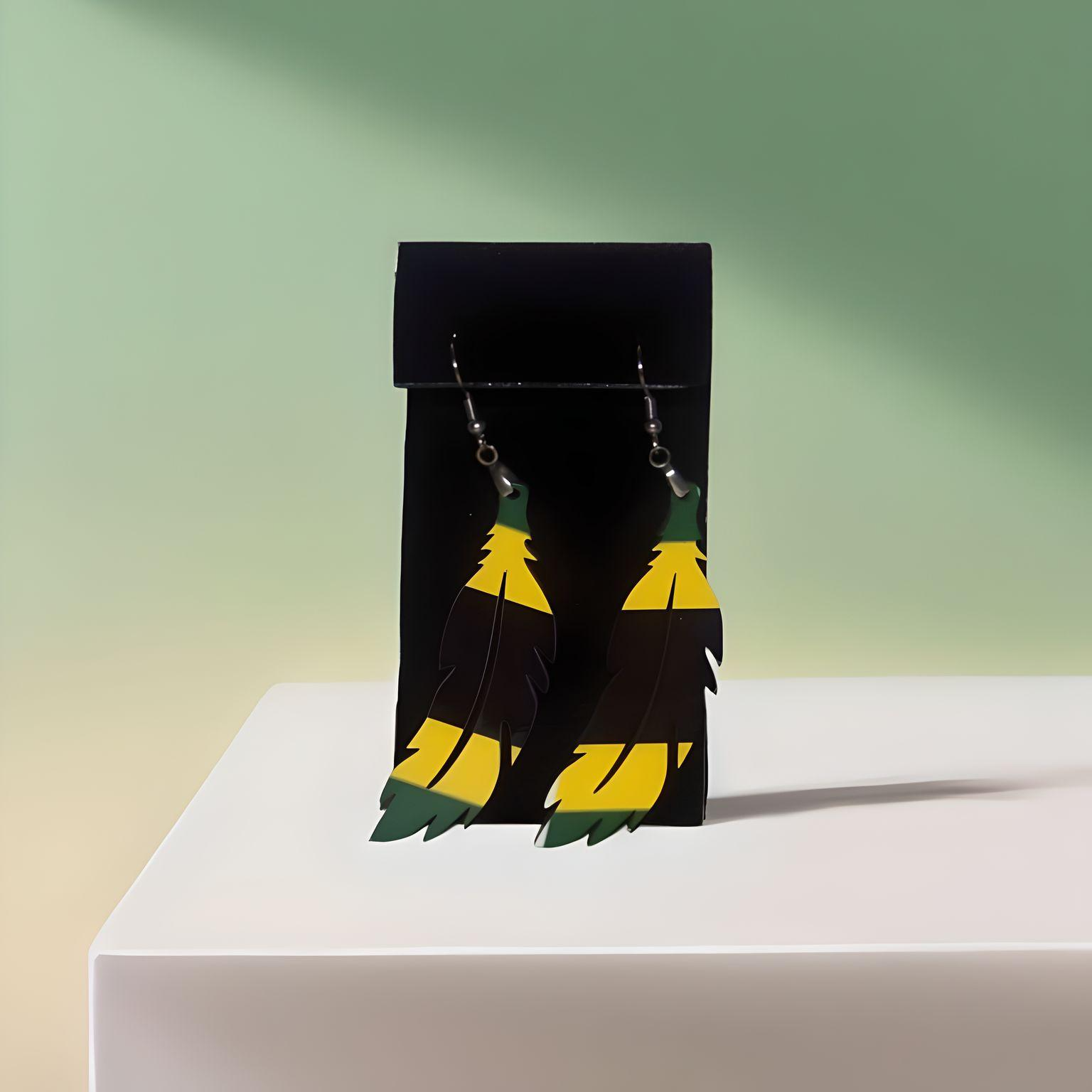 Banana leaf Earrings 