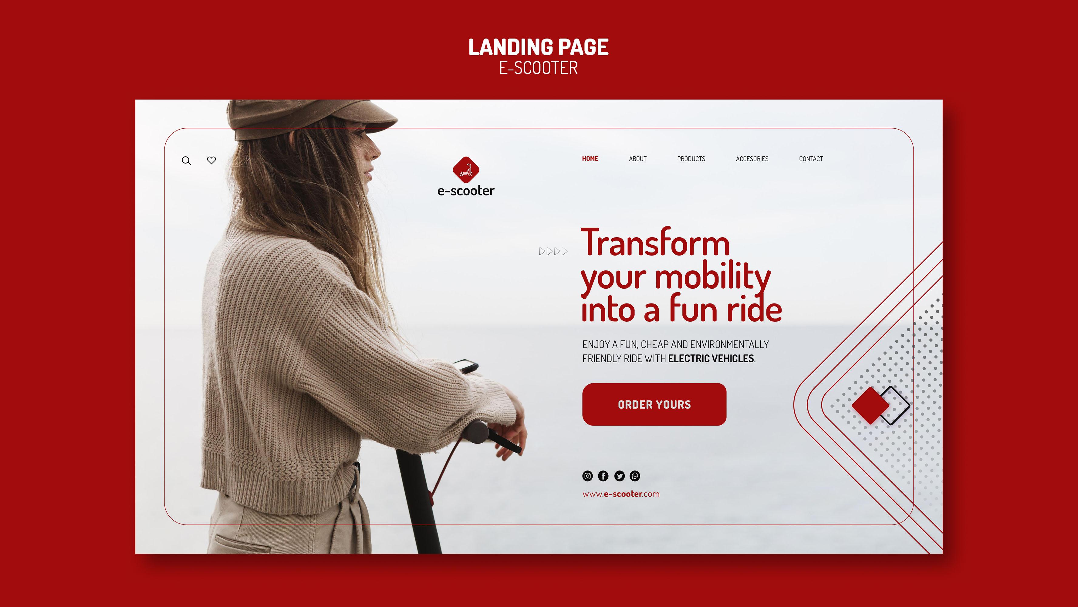Landing Page (Page d’atterrissage)