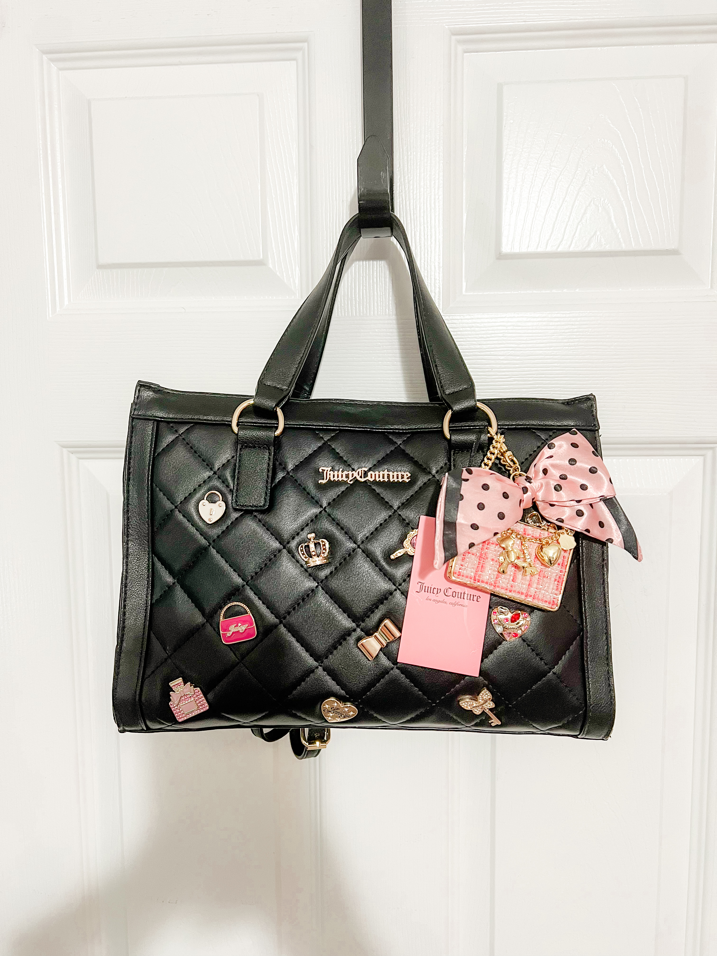 The Crown Jewel Drop – Juicy Couture Quilted Tote